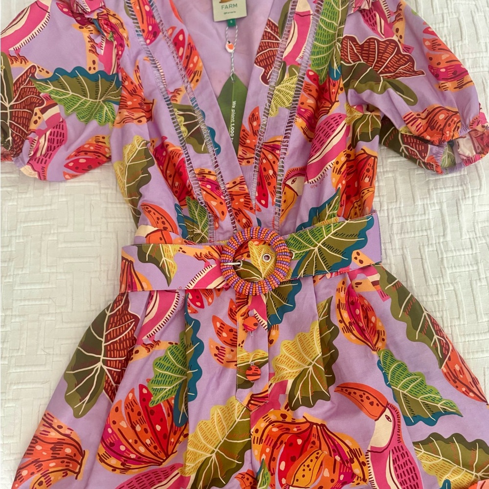 NWT Farm Rio Beaks & Bananas Romper